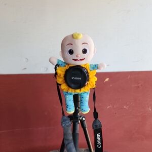 Canon Plush Toy with Lens Cap Holder